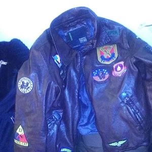 Brown leather patch never worn